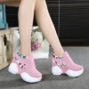 wedge heel thick sole casual shoes