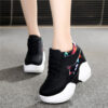 wedge heel thick sole casual shoes