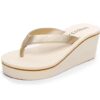 Flip-flops women's wedge-heeled sandals